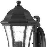 Matte Black Tapered Lantern Wall Light - Homeroots