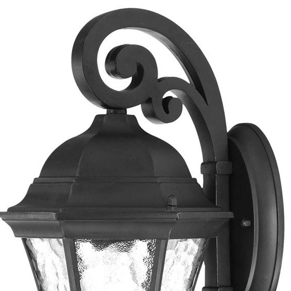 Matte Black Tapered Hanging Lantern Wall Light - Homeroots - Flyclothing LLC