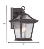 Matte Black Birdhouse Shape Outdoor Wall Light - Homeroots - Flyclothing LLC
