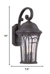 Matte Black Tapered Goblet Wall Light - Homeroots - Flyclothing LLC
