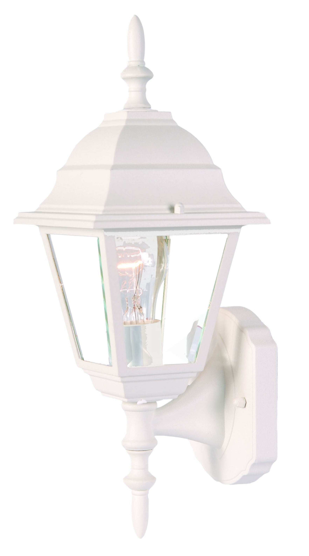 Distressed White Swing Arm Outdoor Wall Light - Homeroots - Flyclothing LLC