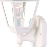 Distressed White Swing Arm Outdoor Wall Light - Homeroots - Flyclothing LLC