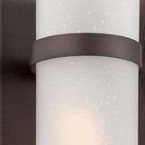Bronze and White Glass Wall Sconce - Homeroots - Flyclothing LLC