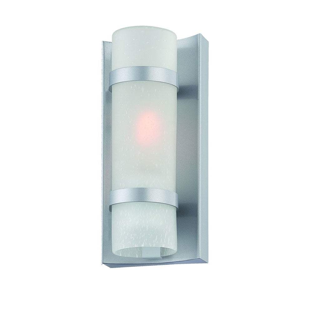 Brushed Silver and White Glass Wall Sconce - Homeroots - Flyclothing LLC
