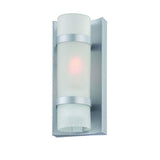 Brushed Silver and White Glass Wall Sconce - Homeroots - Flyclothing LLC