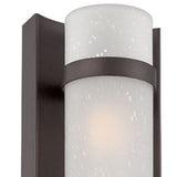 Two Light Bronze and White Glass Wall Sconce - Homeroots