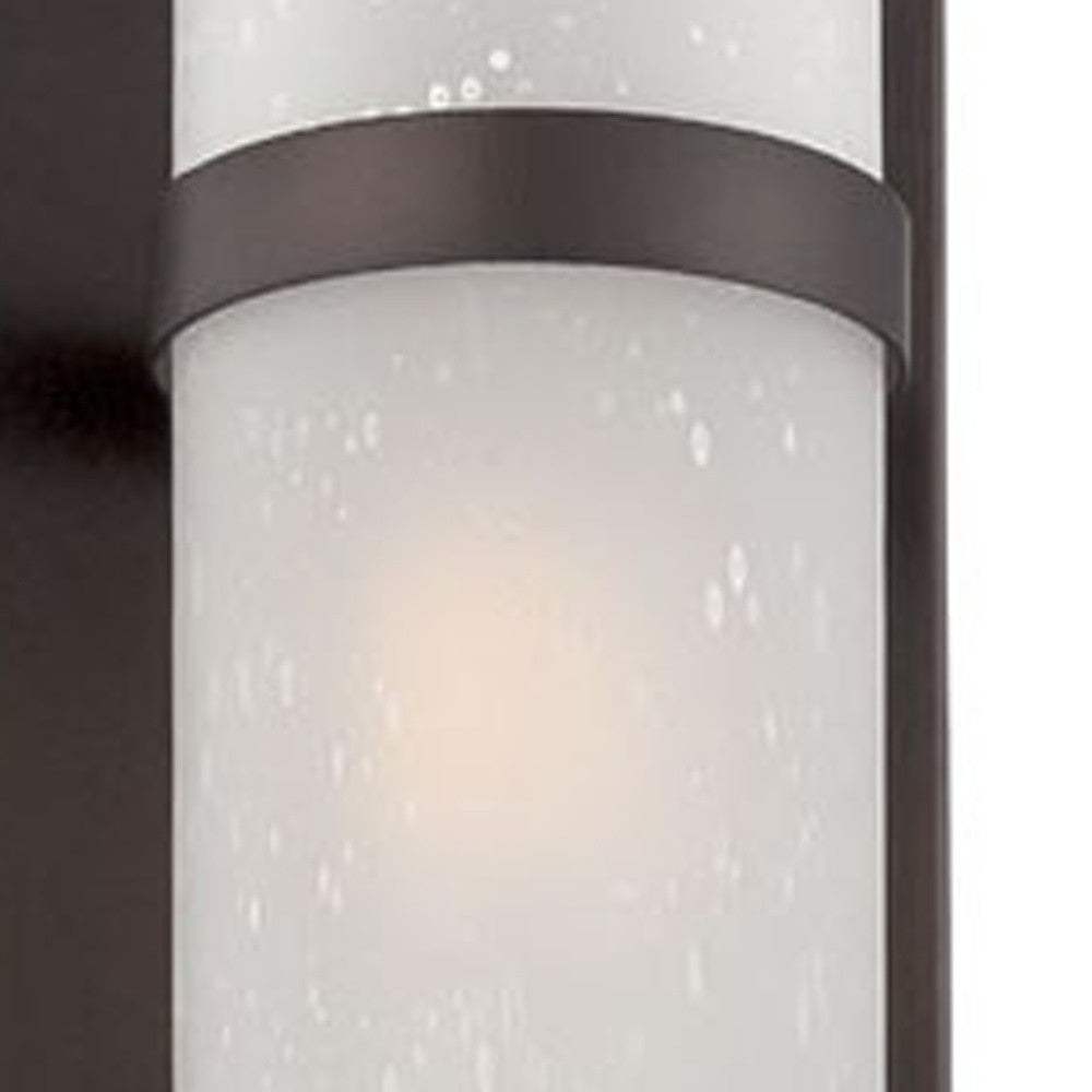 Two Light Bronze and White Glass Wall Sconce - Homeroots - Flyclothing LLC