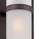 Two Light Bronze and White Glass Wall Sconce - Homeroots - Flyclothing LLC
