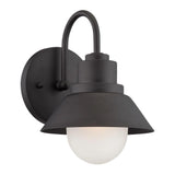 Matte Black Lamp Shade Wall Light - Homeroots