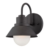 Matte Black Lamp Shade Wall Light - Homeroots
