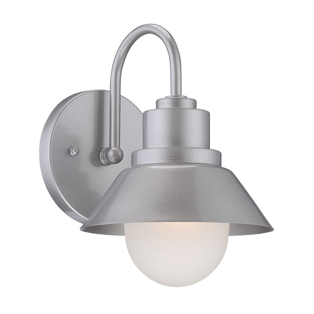 Brushed Silver Lamp Shade Wall Light - Homeroots