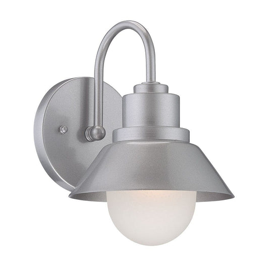 Brushed Silver Lamp Shade Wall Light - Homeroots