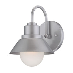 Brushed Silver Lamp Shade Wall Light - Homeroots