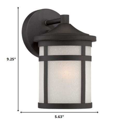 Matte Black Hanging Lantern Shape Wall Light - Homeroots - Flyclothing LLC
