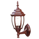 Dark Brown Globe Lantern Wall Light - Homeroots