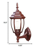 Dark Brown Globe Lantern Wall Light - Homeroots - Flyclothing LLC