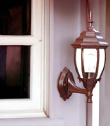 Dark Brown Globe Lantern Wall Light - Homeroots - Flyclothing LLC