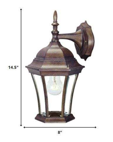 Dark Brown Hanging Carousel Lantern Wall Light - Homeroots - Flyclothing LLC