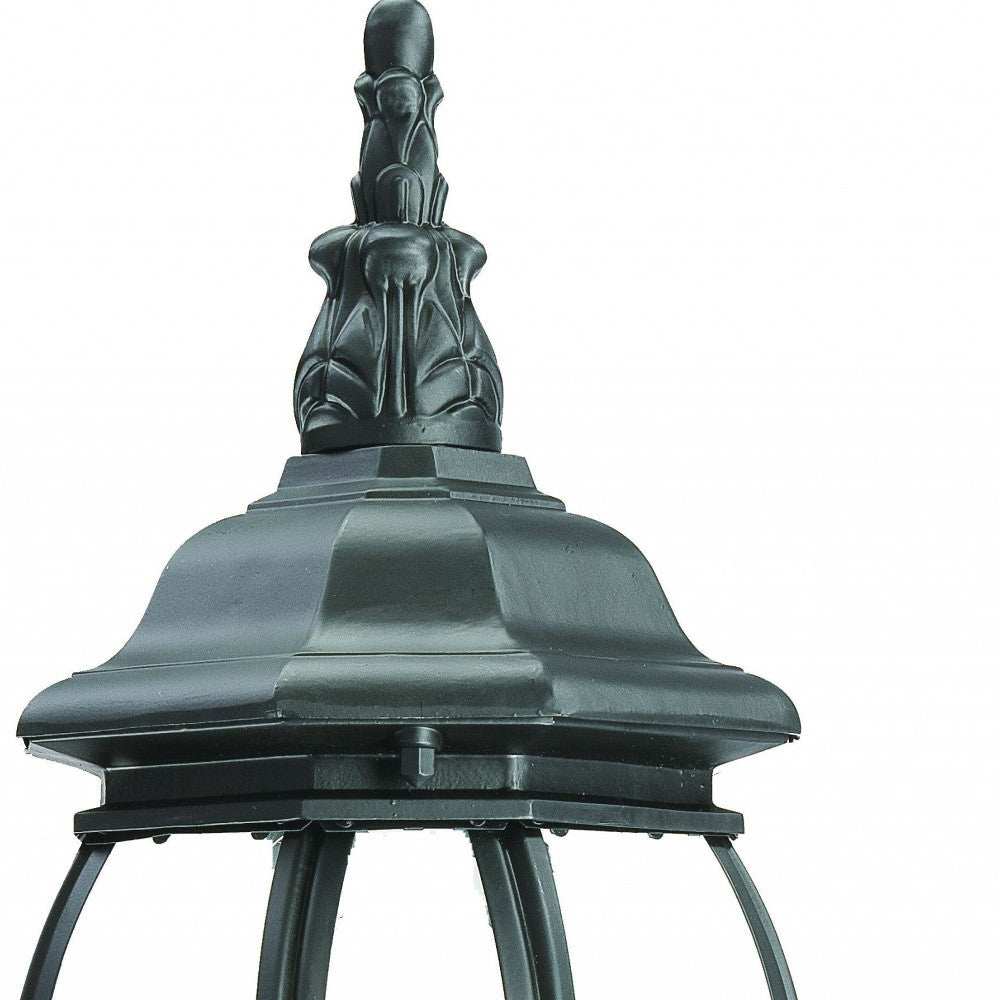 Matte Black Ornamental Glass Globe Wall Light - Homeroots - Flyclothing LLC