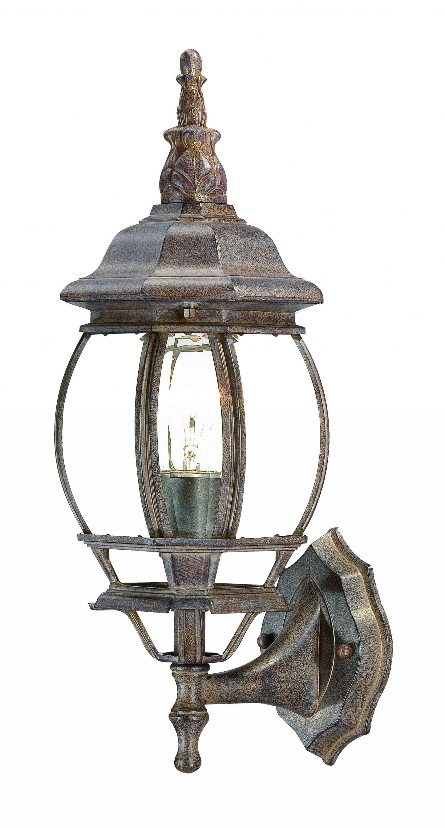 Dark Brown Glass Globe Wall Light - Homeroots - Flyclothing LLC
