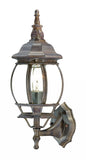 Dark Brown Glass Globe Wall Light - Homeroots