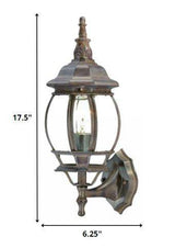Dark Brown Glass Globe Wall Light - Homeroots - Flyclothing LLC