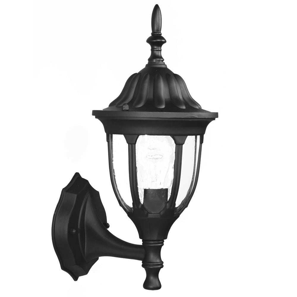Matte Black Clear Glass Swing Arm Wall Light - Homeroots - Flyclothing LLC