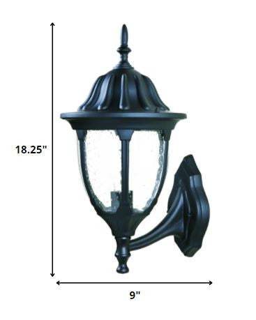 Matte Black Lamp Shape Wall Light - Homeroots - Flyclothing LLC
