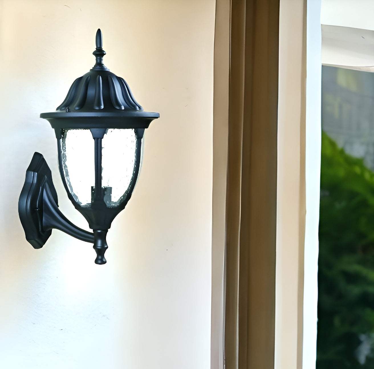 Matte Black Lamp Shape Wall Light - Homeroots - Flyclothing LLC