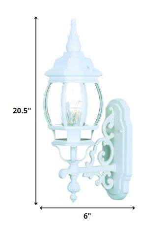 White Glass Globe Wall Light - Homeroots - Flyclothing LLC