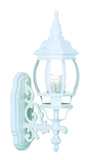 White Glass Globe Wall Light - Homeroots