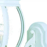 White Glass Globe Wall Light - Homeroots