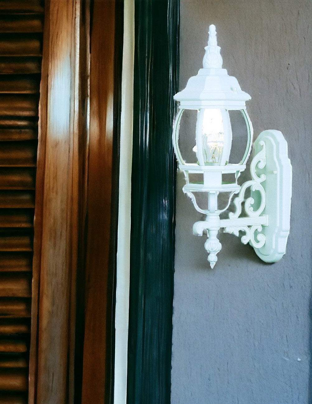 White Glass Globe Wall Light - Homeroots - Flyclothing LLC