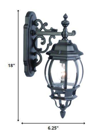Matte Black Hanging Glass Globe Wall Light - Homeroots - Flyclothing LLC