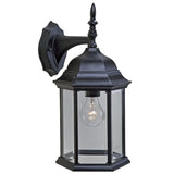 XL White Clear Glass Swing Arm Wall Light - Homeroots