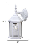 XL White Clear Glass Swing Arm Wall Light - Homeroots - Flyclothing LLC