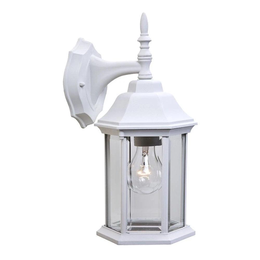 XL White Clear Glass Swing Arm Wall Light - Homeroots - Flyclothing LLC