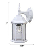 White Clear Glass Swing Arm Wall Light - Homeroots - Flyclothing LLC