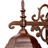 Narrow Brown Domed Hanging Glass Lantern Wall Light - Homeroots - Flyclothing LLC