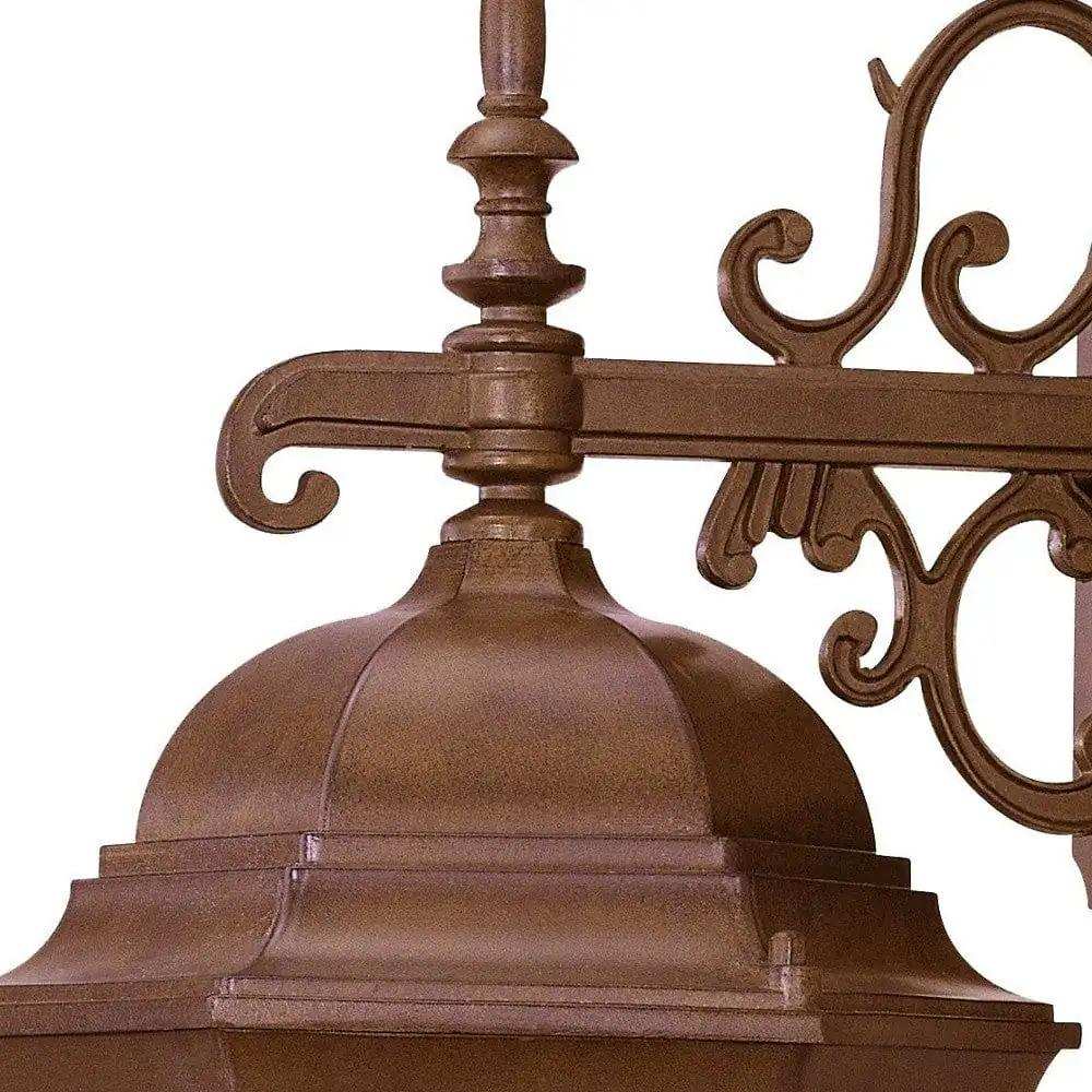 Brown Domed Hanging Lantern Wall Light - Homeroots - Flyclothing LLC
