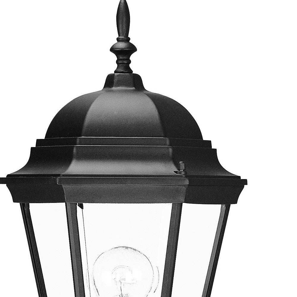 Matte Black Swing Arm Lantern Wall Light - Homeroots - Flyclothing LLC