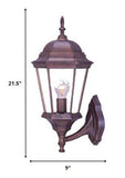 Dark Brown Swing Arm Lantern Wall Light - Homeroots - Flyclothing LLC