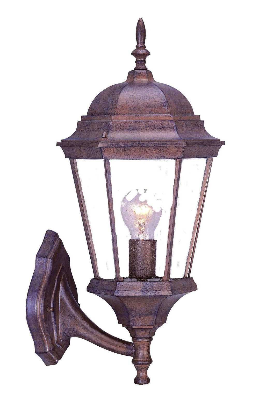 Dark Brown Swing Arm Lantern Wall Light - Homeroots - Flyclothing LLC