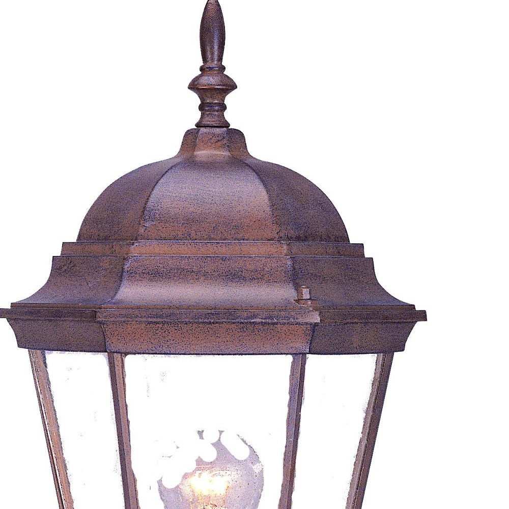 Dark Brown Swing Arm Lantern Wall Light - Homeroots - Flyclothing LLC