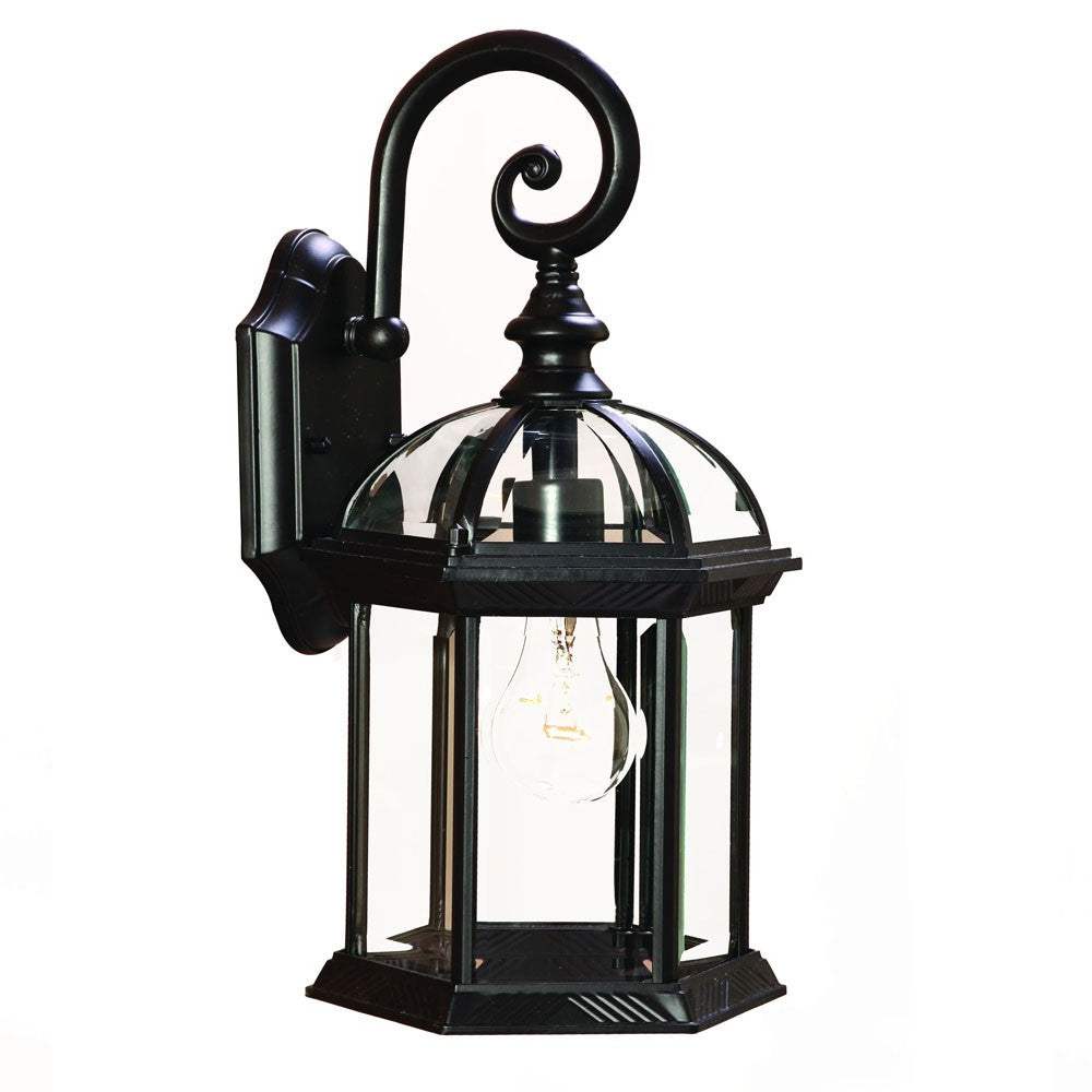 Matte Black Eastern Lantern Wall Light - Homeroots - Flyclothing LLC
