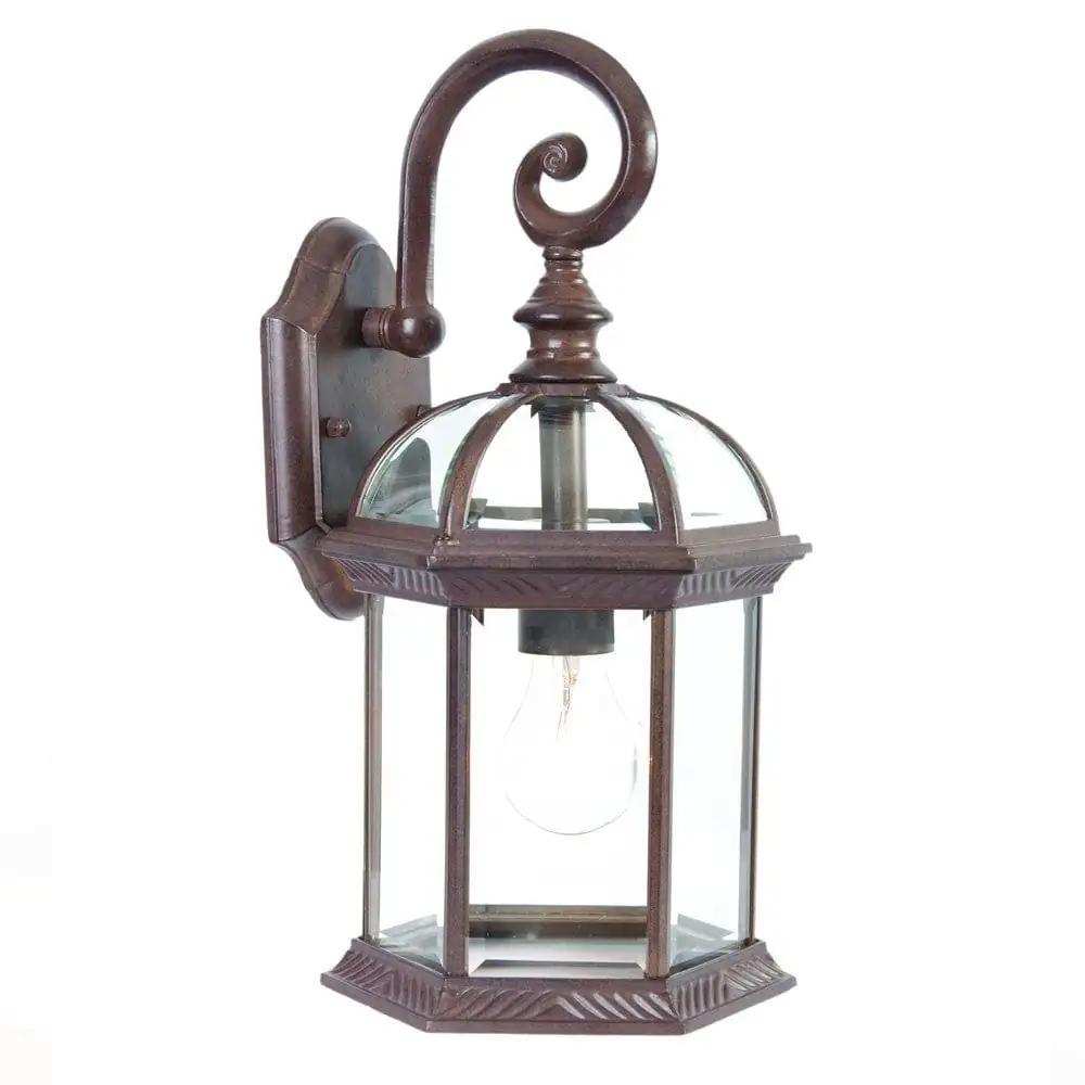Dark Brown Eastern Lantern Wall Light - Homeroots - Flyclothing LLC