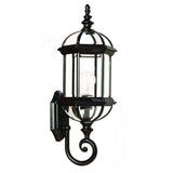 Matte Black Cylindrical Lantern Wall Light - Homeroots - Flyclothing LLC