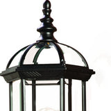 Matte Black Cylindrical Lantern Wall Light - Homeroots
