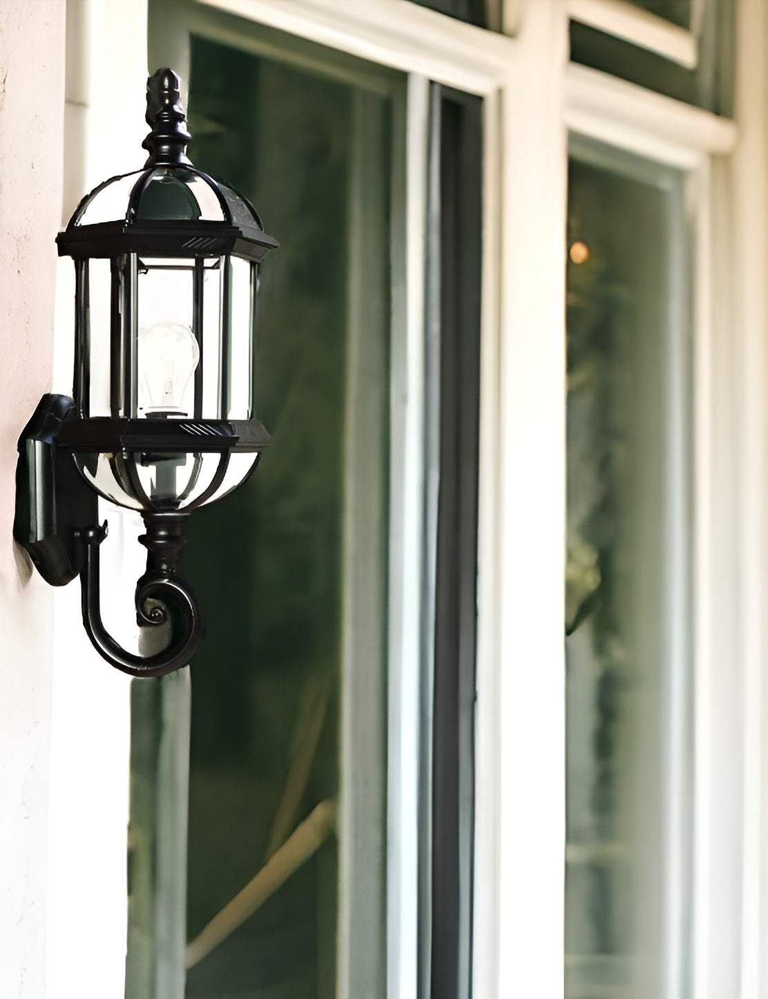 Matte Black Cylindrical Lantern Wall Light - Homeroots - Flyclothing LLC