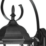Matte Black Swing Arm Lantern Wall Light - Homeroots - Flyclothing LLC